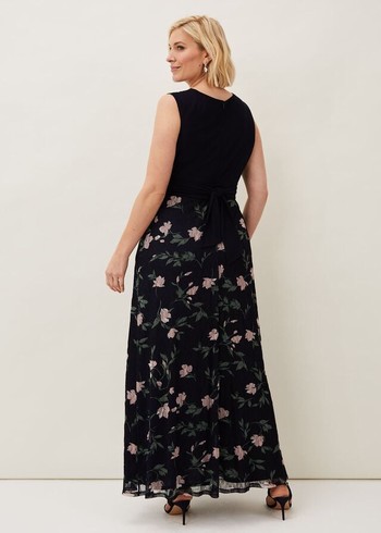 Phase Eight Leigh-Ann Floral Dress Navy/Multicolor Canada | AJCTHD-201